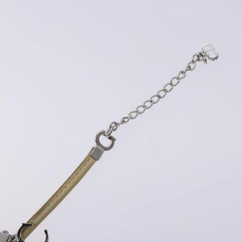 Christian Dior Bracelet Leather Beige Auth am8986 - Picture 5 of 10